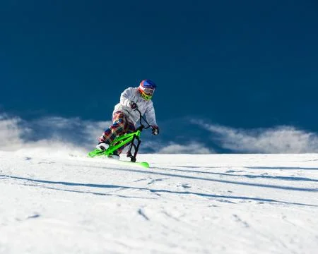SkiBike Stock Photos