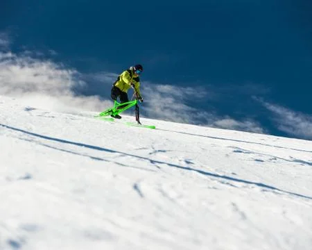 SkiBike Stock Photos