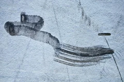 Skid Marks Abstract Grey Stock Photos