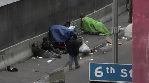 Skid Row 6th St 스톡 동영상 37123954