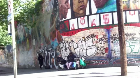 Skid Row Streets HD Stock Footage 9026516