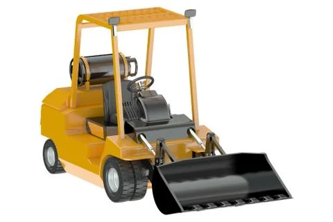 Skid-steer loader Stock Illustration