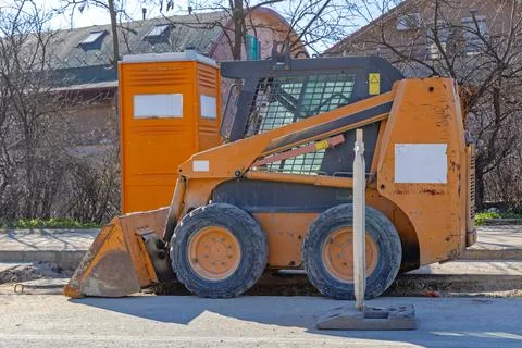 Skid Steer Loader Machine Stockfoto's