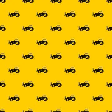 Skid steer loader pattern 스톡 일러스트