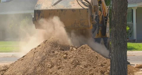 Skid Steers Unloading Stock Footage 138788762