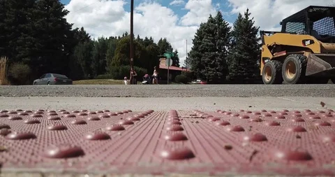 Skidsteer Driving By Stock Footage 123038899