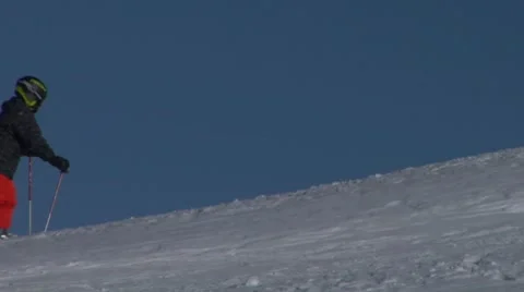 Skier 02 Stock Footage 10688194