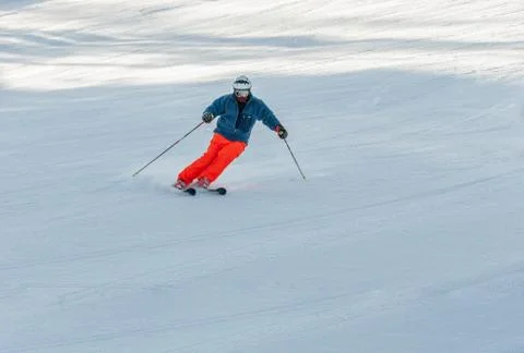 Skier in action Stock Photos