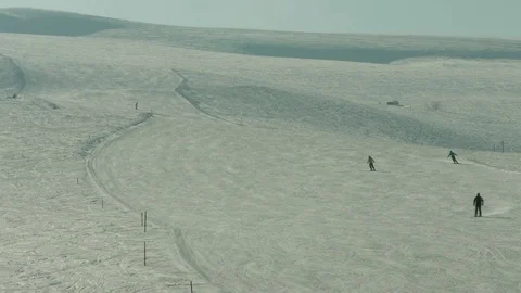 Skier coming down a hill. Stock Footage 73293153