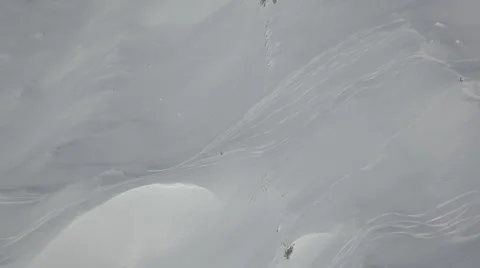 Skier dangerously close to ridge Stock Footage 46148154