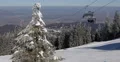 Skier Deep Snow Powder Extreme Freeride Chairlift Winter Mountain Ski Resort Day 4k or 4k+ Resolution