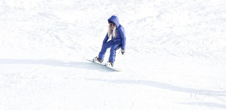 Skier fall Stock Photos