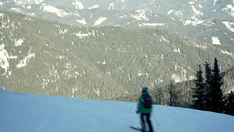 A skier Stock Footage 100521515
