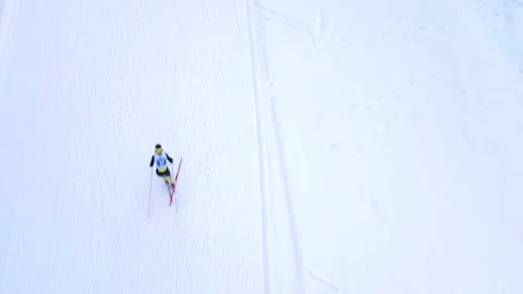 Skier 스톡 동영상 155796093
