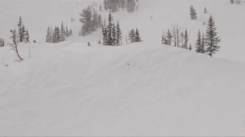 Skier Gets Way too Much Air and Crashes! 動画素材 26661600