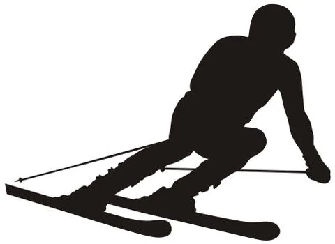 Skier Stock Illustration