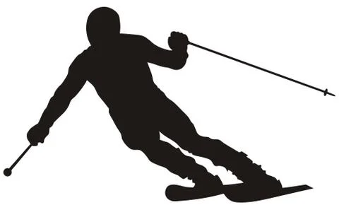 Skier Stock Illustration