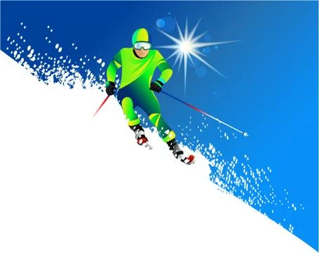 Skier Stock Illustration