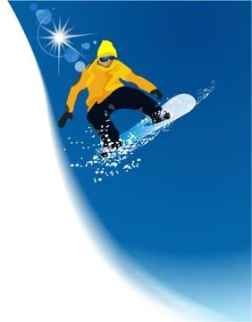 Skier Stock Illustration