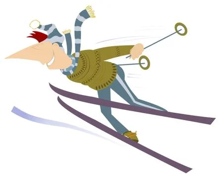 Skier Stock Illustration