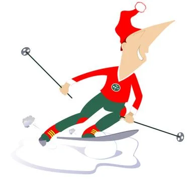 Skier Stock Illustration
