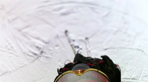 Skier looking Stock Footage 10880834