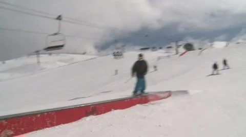 Skier play Stock Footage 4090783