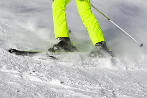 Skier on the slope Stock-Fotos