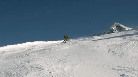 Skier in slow motion Vídeo Stock 46870162