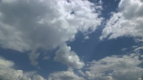 The skies. Fast moving clouds on the blue sky, abstract movie Stock Footage 280998551