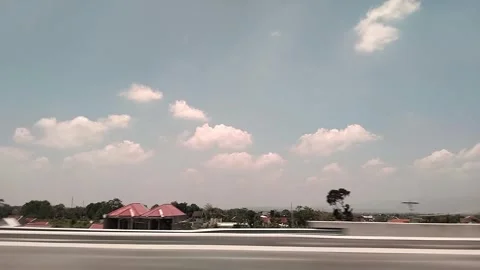 The Skies Over the Toll Road Stock Footage 342023975