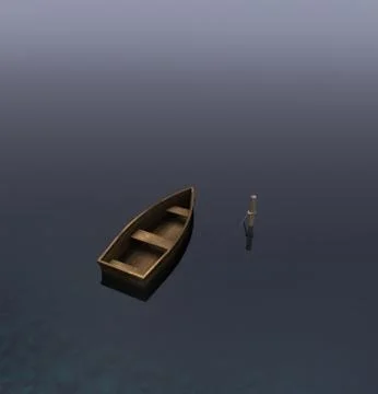 Skiff Stock Illustration