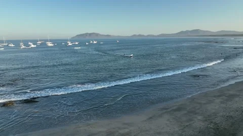 SkiffIntoShoreAtDawn Stock Footage 171629568