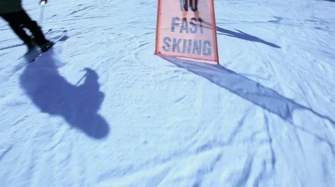 Skiing 1 Stock Footage 484735