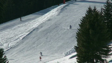 Skiing 2 Video stock 303608