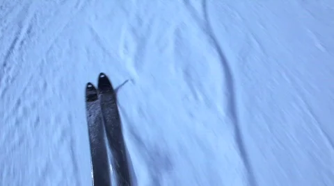 Skiing 3 Stock Footage 484755