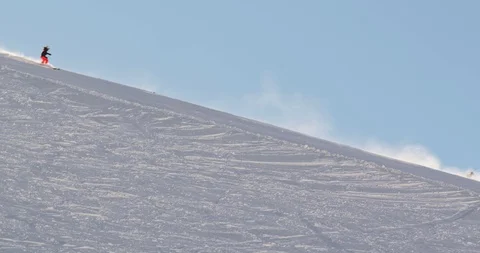 Skiing in Austria Stock Footage 129540587