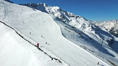 Skiing in Bormio Stock Footage 263193927