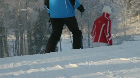 Skiing business. Stockbeeldmateriaal 12756636