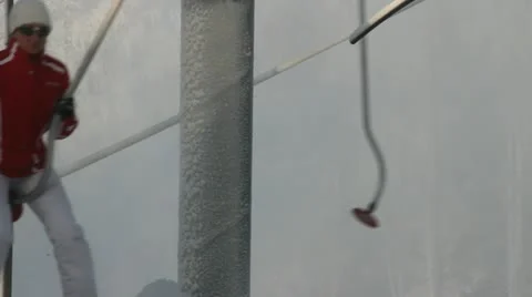 Skiing business. Stockbeeldmateriaal 12756643