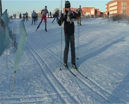 Skiing Championship Video stock 10750820