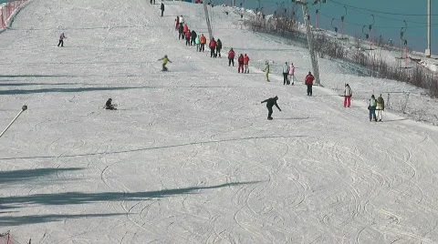Skiing 库存影片 624334