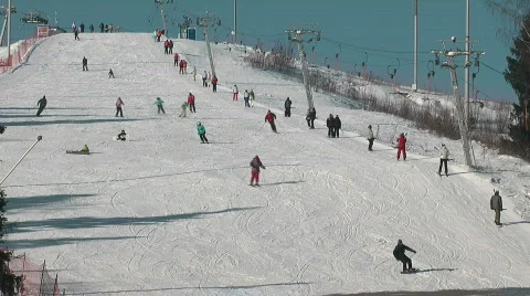 Skiing Stock Footage