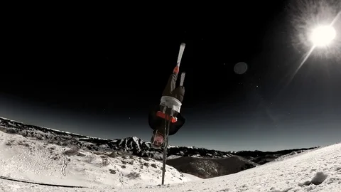 Skiing Stock Footage 120692167