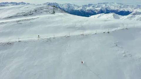 Skiing in the high mountains Stock Footage 306363796