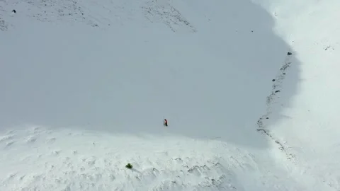 Skiing in the high mountains Stock Footage 306364006