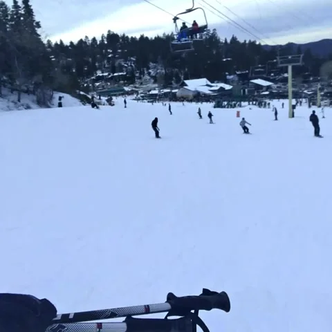 Skiing POV Stock Footage 236267912