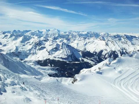 Skiing resort Stock Photos