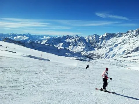 Skiing resort Stock Photos