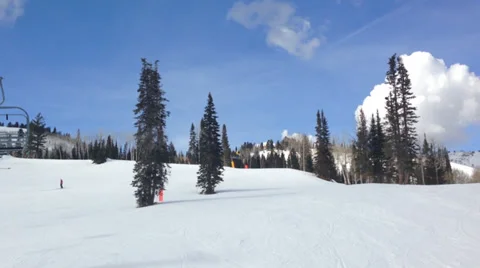 Skiing Salt Lake-3 Stock Footage 38559550